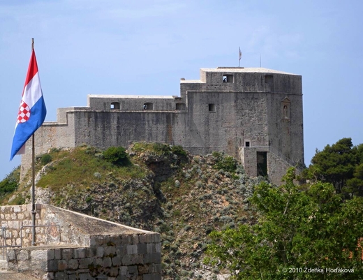 Chorvatsko - Dubrovník - pevnost Lovrijenac stojící na útesu